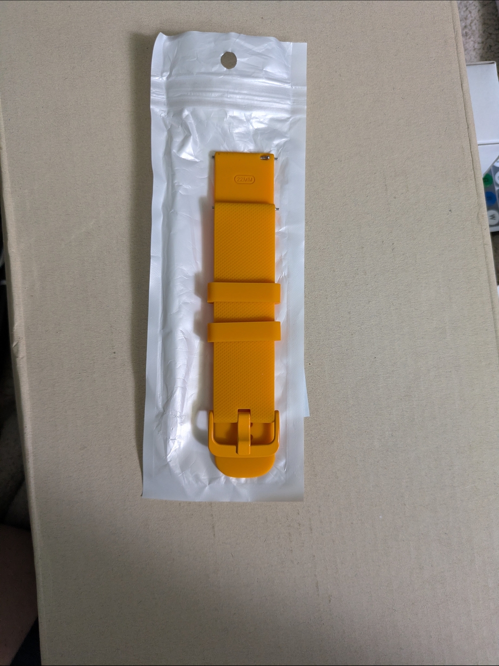 Yellow Silicone Replacement Wristband for Wearable Devices